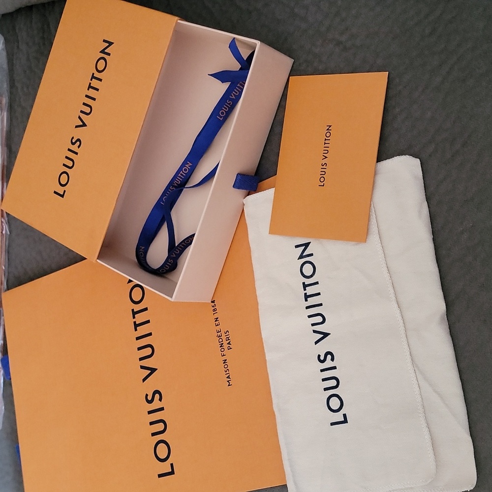 Louis Vuitton Box, Dust Bag, Ribbon and Matching Shopping bag